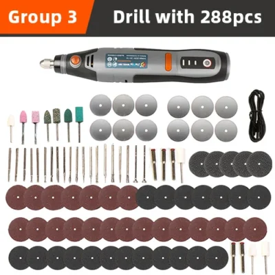 Mini furadeira rotativa sem fio USB 21000 rpm - Imagem 9