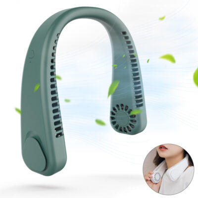 Ventilador de Pescoço Ombro Sem Lâmina Portátil Recarregável - Imagem 2