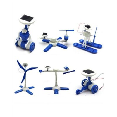 Kit Robô Solar 6 em 1 Helicóptero e Dinossauro - Imagem 2