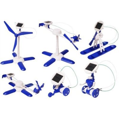 Kit Robô Solar 6 em 1 Helicóptero e Dinossauro - Imagem 4