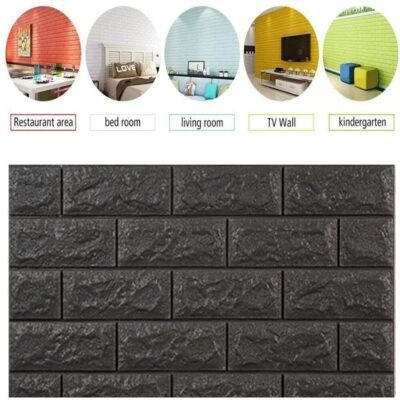 Papel DE Parede Tijolinho Painel 3D Auto Adesivo Revestimento Decorativo - Imagem 6