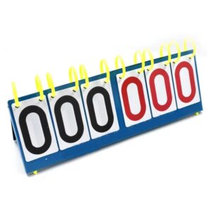 PLACAR 6 DIGITOS DE MESA GRANDE CONTADOR DE PONTOS TRIPLO 999 PONTOS MARCADOR MANUAL BASQUETE FUTEBOL VOLEI