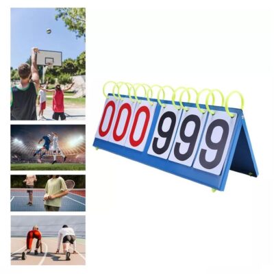 PLACAR 6 DIGITOS DE MESA GRANDE CONTADOR DE PONTOS TRIPLO 999 PONTOS MARCADOR MANUAL BASQUETE FUTEBOL VOLEI - Imagem 3