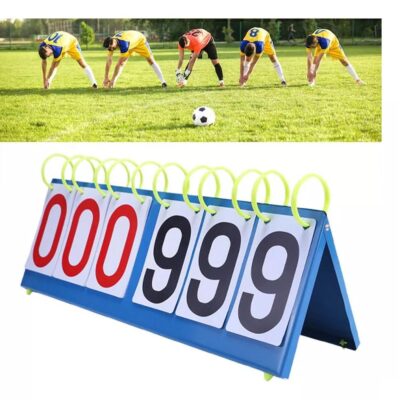 PLACAR 6 DIGITOS DE MESA GRANDE CONTADOR DE PONTOS TRIPLO 999 PONTOS MARCADOR MANUAL BASQUETE FUTEBOL VOLEI - Imagem 4