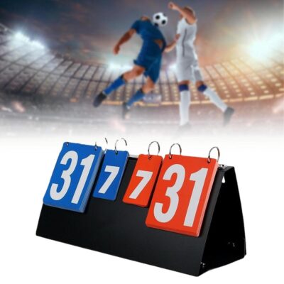 PLACAR DE MESA MARCADOR DE PONTOS PORTATIL MALETA CONTADOR MANUAL 4 DIGITOS SETS PONTOS ESPORTIVO TENIS FUTEBOL VOLEY BA - Imagem 2