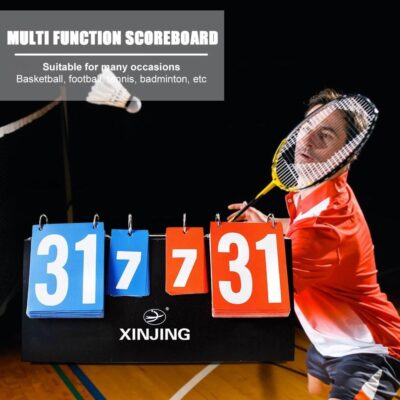 PLACAR DE MESA MARCADOR DE PONTOS PORTATIL MALETA CONTADOR MANUAL 4 DIGITOS SETS PONTOS ESPORTIVO TENIS FUTEBOL VOLEY BA - Imagem 4