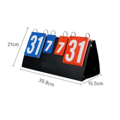 PLACAR DE MESA MARCADOR DE PONTOS PORTATIL MALETA CONTADOR MANUAL 4 DIGITOS SETS PONTOS ESPORTIVO TENIS FUTEBOL VOLEY BA - Imagem 8