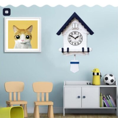RELOGIO CUCO DE PAREDE 3D PENDULO MUSICAL ESTILO MADEIRA ALEMAO VINTAGE DECORATIVO ESCRITORIO SALA PASSARO - Imagem 2