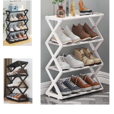 SAPATEIRA INDUSTRIAL 4 PRATELEIRAS ORGANIZADOR VINTAGE 8 PARES SAPATOS QUARTO BRINQUEDOS COMODA ESTANTE - Imagem 3
