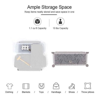 SAPATEIRA ORGANIZADOR 4 PORTAS ARMARIO GUARDA ROUPA BRINQUEDOS PORTATIL 4 PRATELEIRAS MODULAR INFANTIL ADULTO PRAIA ROSA - Imagem 2