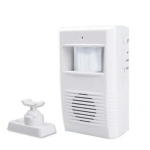 SENSOR PRESENCA LONGO ALCANCE CAMPAINHA SEM FIO ALARME MOVIMENTO MUSICAL ANUNCIADOR SONORO DETECTOR PESSOAS