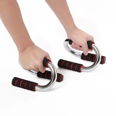 SUPORTE PARA FLEXAO APOIO DE CHAO BARRA TREINO OMBRO TRICEPS PEITO ABDOMEN PRANCHA ACADEMIA EM CASA APARELHO PUSH UP FIT - Imagem 4
