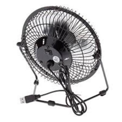 VENTILADOR EM METAL DE MESA NOTEBOOK MINI CIRCULADOR AR USB POTENTE CASA CARRO ARTICULAVEL SILENCIOSO PORTATIL - Imagem 4