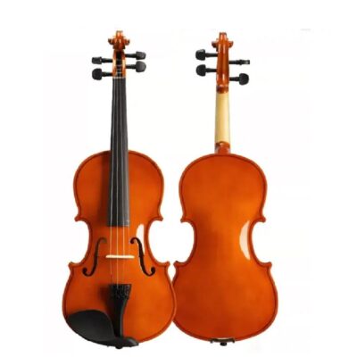VIOLINO 1/4 ACUSTICO LUXO COMPLETO MALETA ARCO MADEIRA COM BREU CAVALETE VIOLINISTA INICIANTE INFANTIL ADULTO ESTOJO - Imagem 6