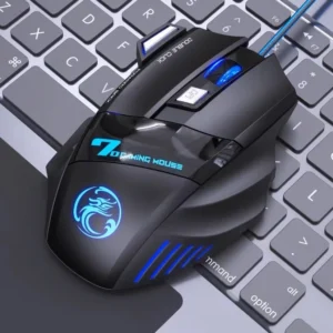 Mouse gamer para jogo computador 3200dpi com LED laser X7 USB Botões Profission