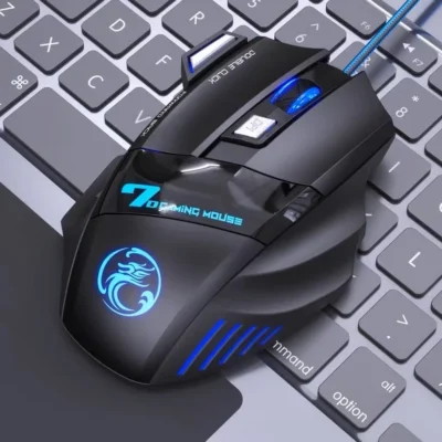 Mouse gamer para jogo computador 3200dpi com LED laser X7 USB Botões Profission