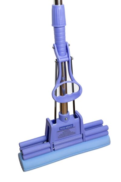 Rodo Mágico Azul Retrátil Esfregao Mop Limpeza Espuma PVA - Imagem 2