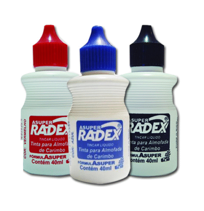 Tinta para Almofadas de Carimbo - 40ml - Radex FA