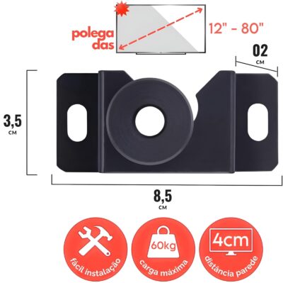 Suporte Fixo Para TV 12 A 80 Polegadas Oberon OR-SP70 - Imagem 2