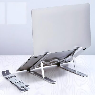 Suporte Para Notebook E Tablet Dobrável Em Alumínio Hrebos HS-014 - Imagem 2
