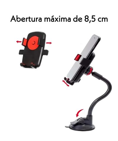 Suporte Veicular Universal Para Celular Ventosa It Blue LE-023 - Imagem 8