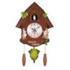 RELOGIO CUCO MUSICAL PENDULO VINTAGE ESTILO MADEIRA PAREDE PASSARO DECORATIVO QUARTZO CLASSICO RETRO