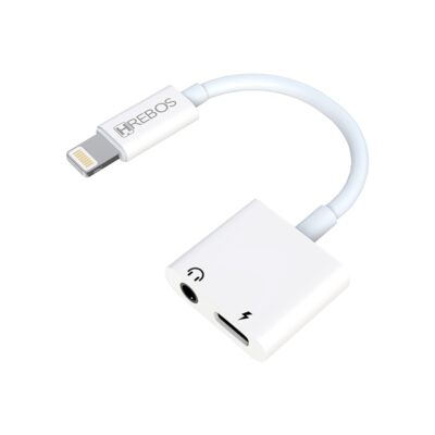 Adaptador De Áudio 2 Em 1 Lightning E P2 Hrebos HS-318 - Imagem 3