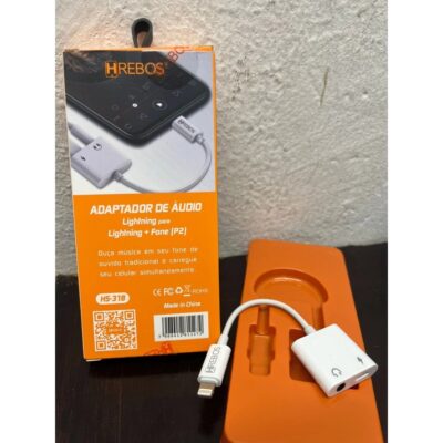 Adaptador De Áudio 2 Em 1 Lightning E P2 Hrebos HS-318 - Imagem 5