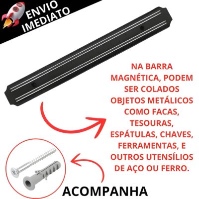 Barra Magnética Suporte Para Facas E Ferramentas SQ-4409 - Imagem 5