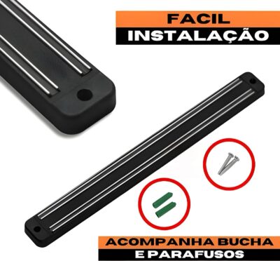 Barra Magnética Suporte Para Facas E Ferramentas SQ-4409 - Imagem 7