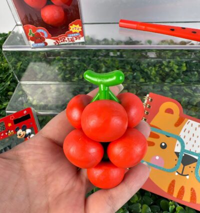 Borracha Escolar Cereja Infantil Desmontável Fruit Party QH-8445 - Imagem 4