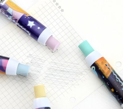 Borracha Estilete Retrátil Astronauta Com Refil BD-L9203 - Imagem 3
