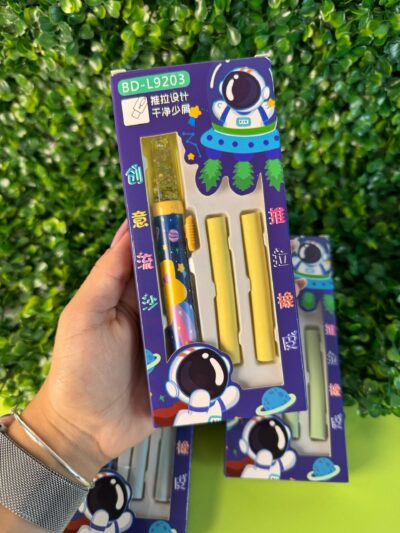 Borracha Estilete Retrátil Astronauta Com Refil BD-L9203 - Imagem 6