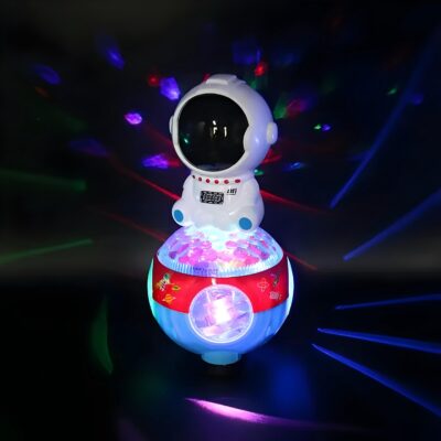 Brinquedo Robô Astronauta Com Música E LED Rotação 360° ZR138-21 - Imagem 3
