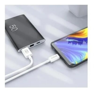 Cabo Turbo USB Para Tipo C 2 Metros Branco Hrebos HS-278 - Imagem 5