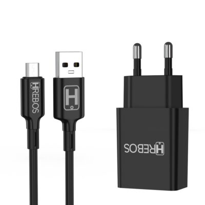 Carregador Completo Micro USB V8 2.4A 12W Hrebos HS-150V