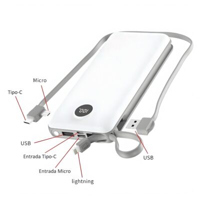 Carregador Portátil 4 Saídas 10000mAh 3.1A A'Gold BTE-09A - Imagem 2