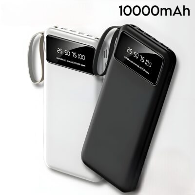 Carregador Portátil 4 Saídas Visor e Lanterna 10000mAh A'Gold BTE-18A - Imagem 3