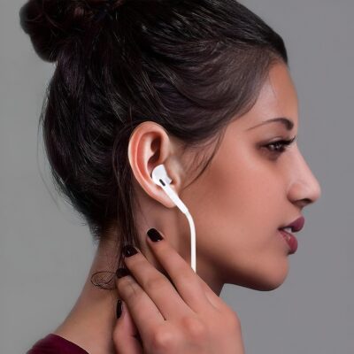 Fone De Ouvido Com Fio Entrada Lightning Hrebos HS-360 - Imagem 4