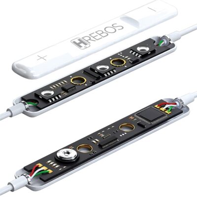 Fone De Ouvido Com Fio Entrada Lightning Hrebos HS-360 - Imagem 7