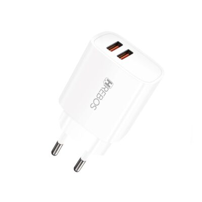 Fonte Carregador Celular Duas Entradas USB 2.1A Hrebos CRG-214