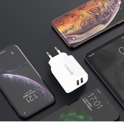 Fonte Carregador Celular Duas Entradas USB 2.1A Hrebos CRG-214 - Imagem 4