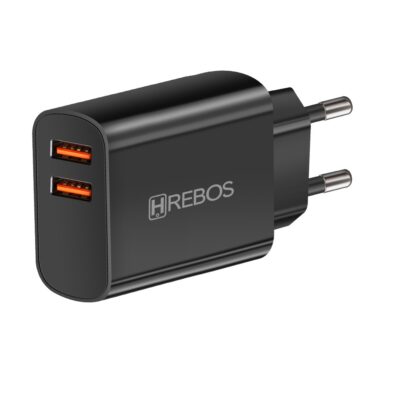 Fonte Carregador Celular Duas Entradas USB 2.1A Hrebos CRG-214 - Imagem 6