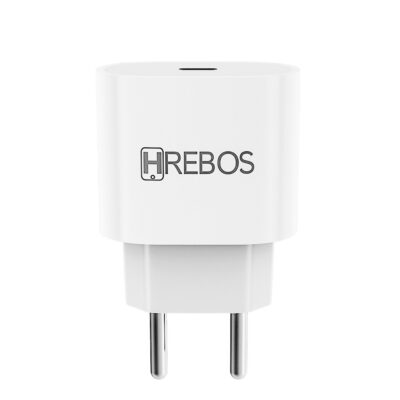 Fonte Carregador Celular Entrada USB-C Turbo 20W Hrebos HS-363 - Imagem 7