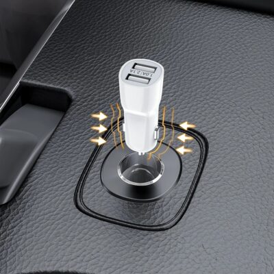 Fonte Veicular Com Duas Entradas USB 2.4A Hrebos HS-80 - Imagem 6