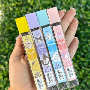 Kit 4 Grafites 0.7mm 2B 10cm 24 Unidades Cada Sanrio Baby NO.6105