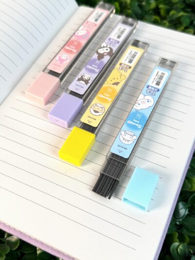 Kit 4 Grafites 0.7mm 2B 10cm 24 Unidades Cada Sanrio Baby NO.6105 - Imagem 2