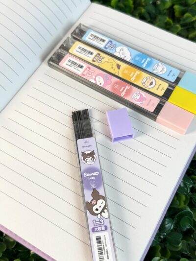 Kit 4 Grafites 0.7mm 2B 10cm 24 Unidades Cada Sanrio Baby NO.6105 - Imagem 3