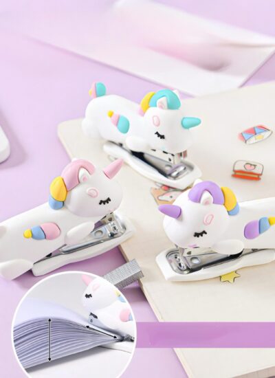 Mini Grampeador Unicórnio Rainbow Divertido Fofo MX86018 - Imagem 4