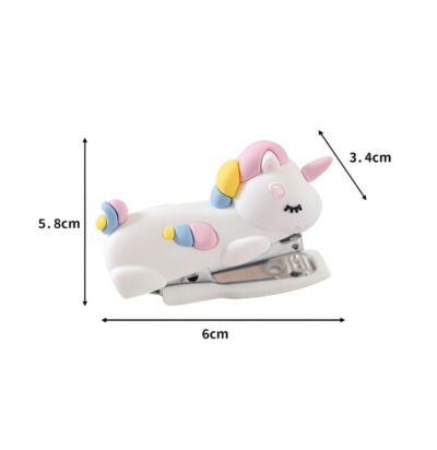 Mini Grampeador Unicórnio Rainbow Divertido Fofo MX86018 - Imagem 5